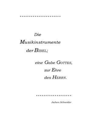 cover image of Die Musikinstrumente der Bibel